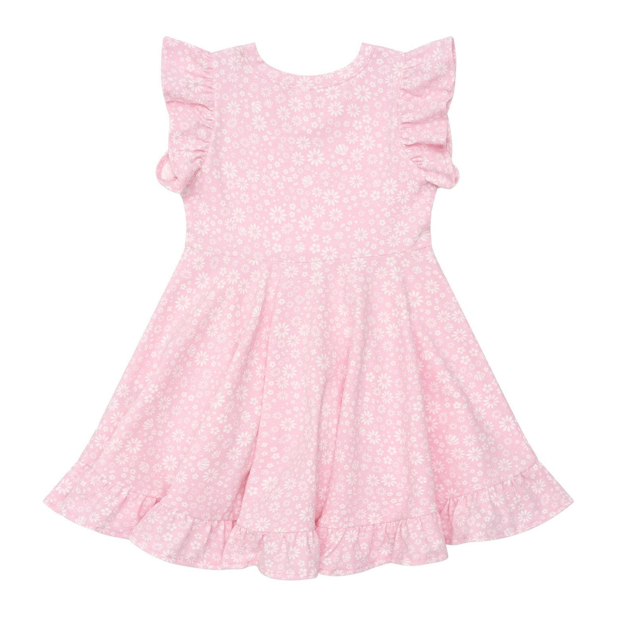 Daisy Seashell Frill Swing Dress