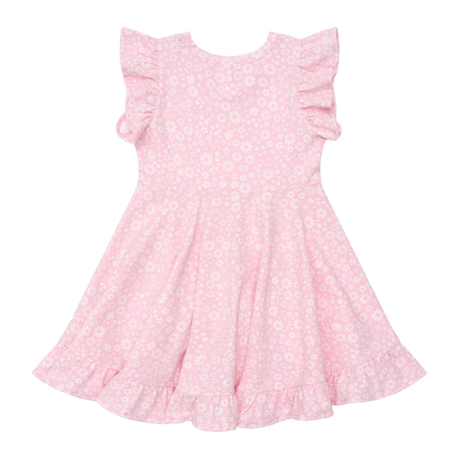 Daisy Seashell Frill Swing Dress