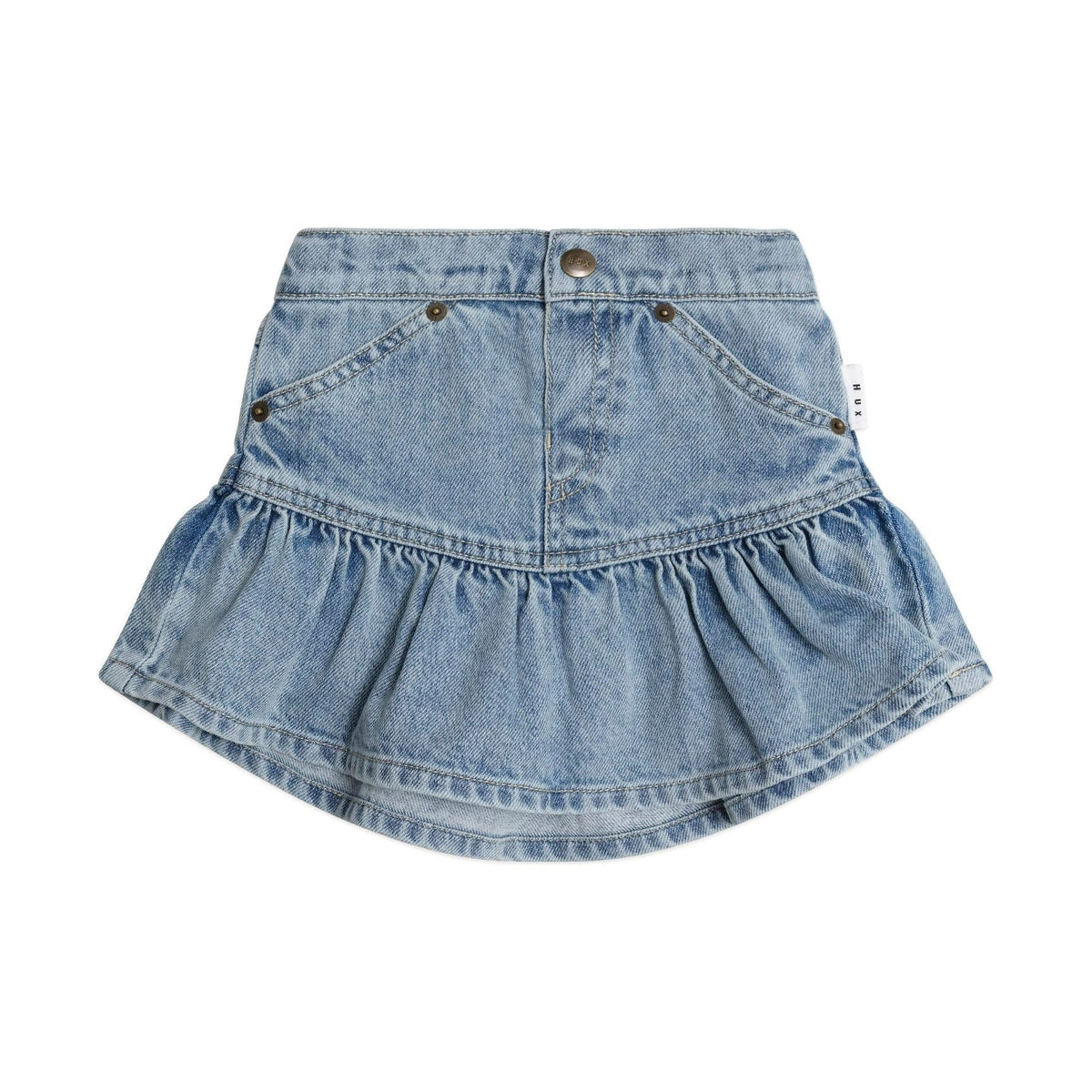 Dreamy Denim Frilly Skirt