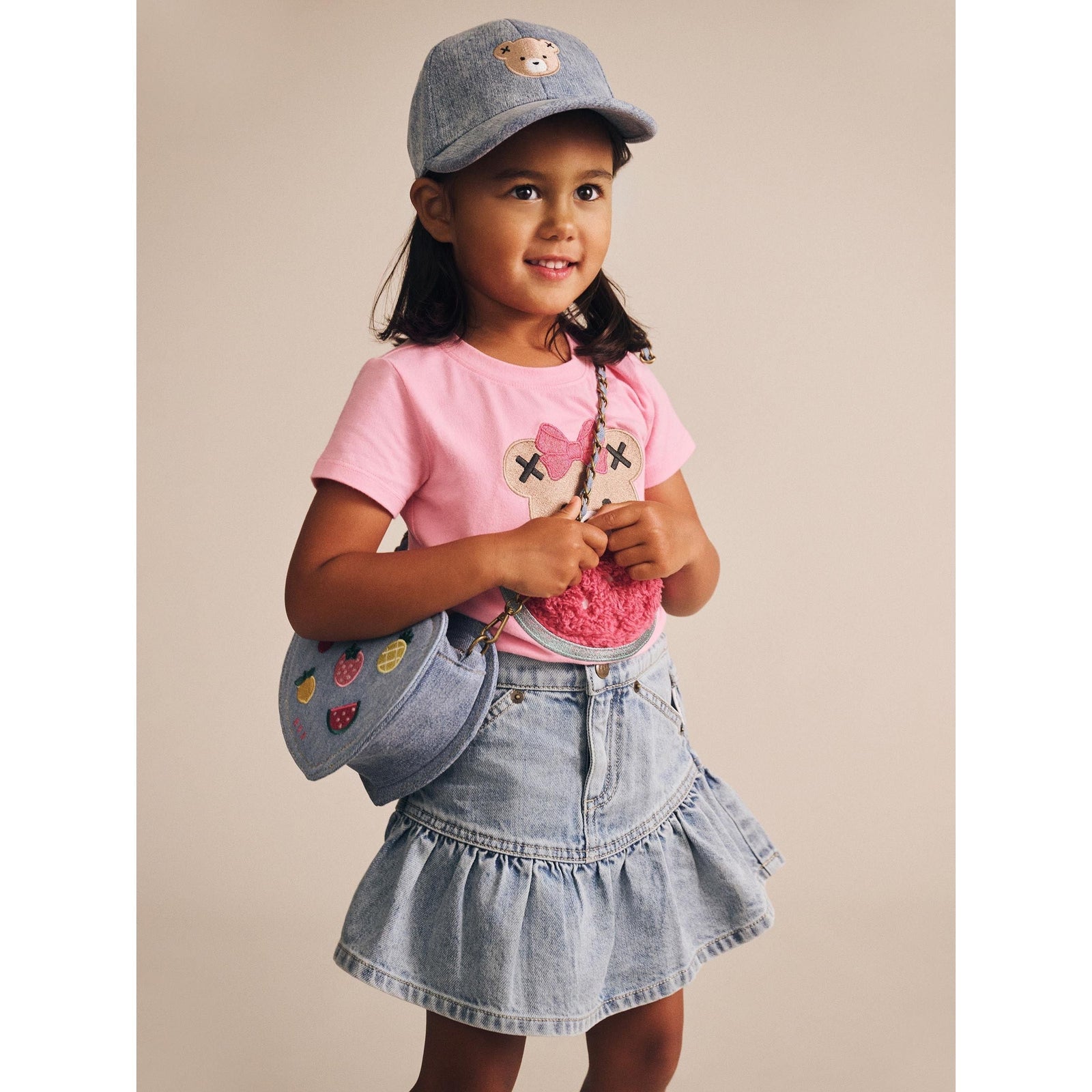 Dreamy Denim Frilly Skirt