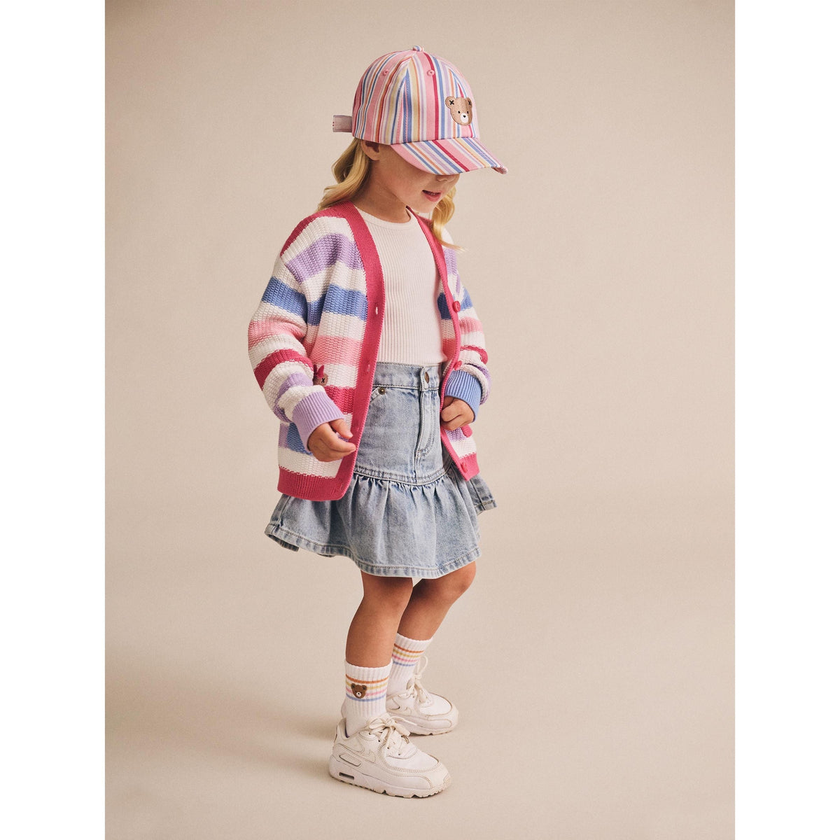 Dreamy Denim Frilly Skirt