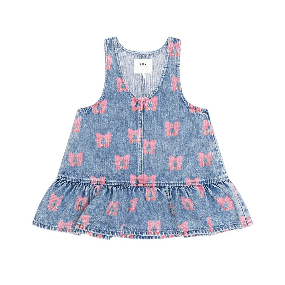 Dreamy Denim Cherry Pinafore