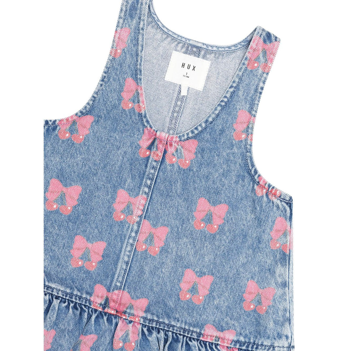 Dreamy Denim Cherry Pinafore