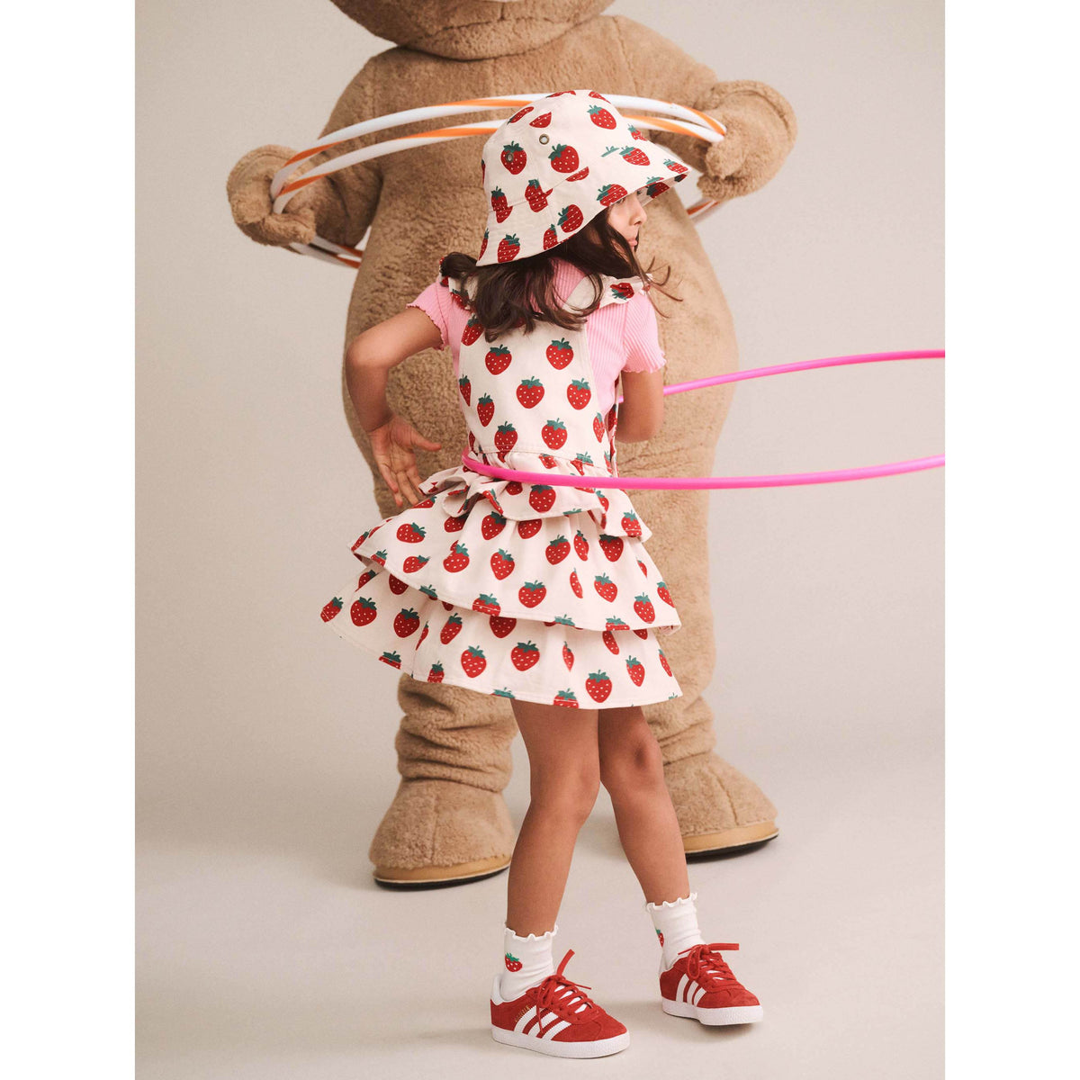 Strawberry Tiered Pinafore