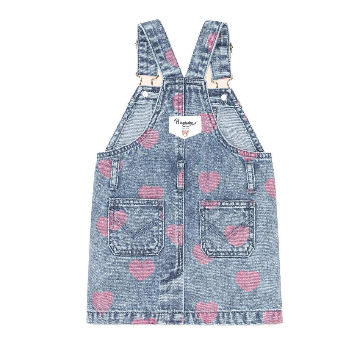 Dreamy Denim Hearts Pinafore