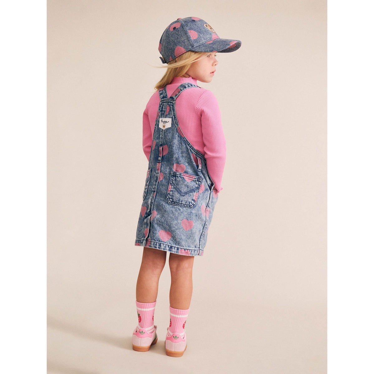 Dreamy Denim Hearts Pinafore