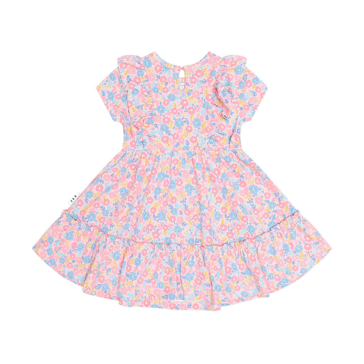 Vintage Floral Shirred S/Slv Dress
