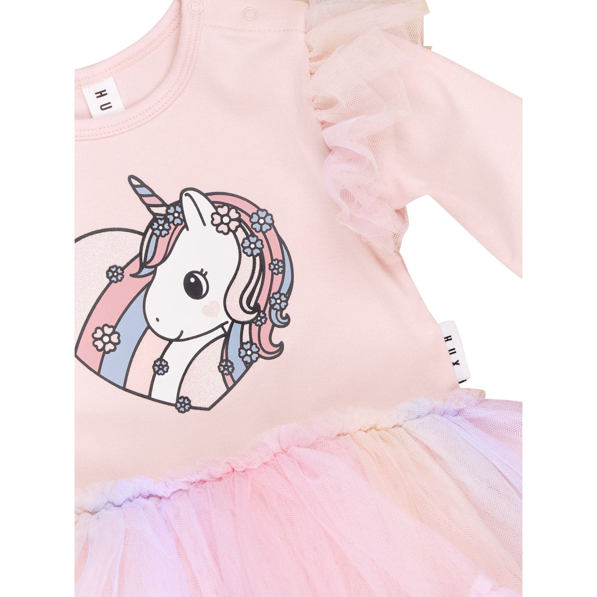 Loveheart Unicorn Ballet Dress Pink Pearl
