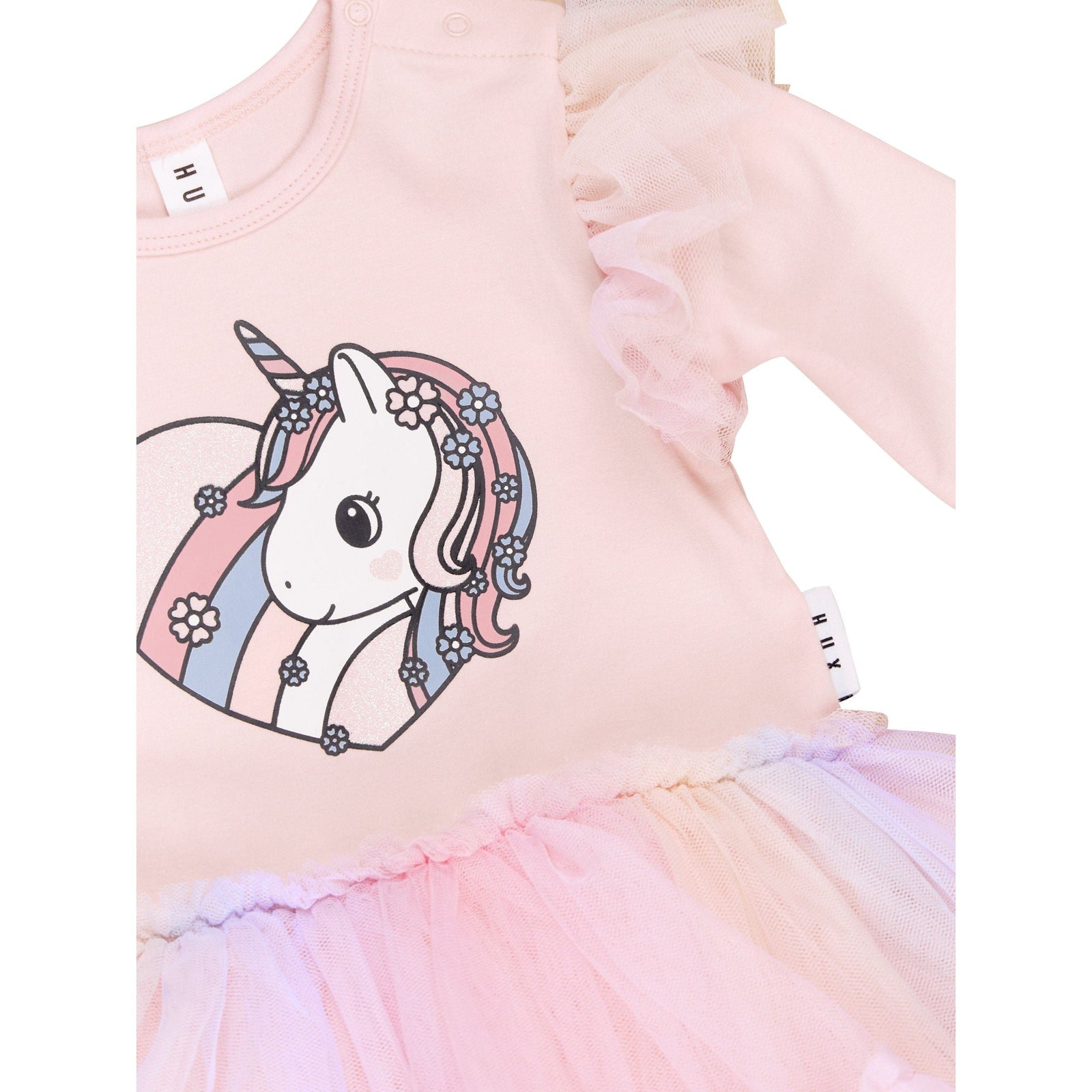 Loveheart Unicorn Ballet Dress Pink Pearl