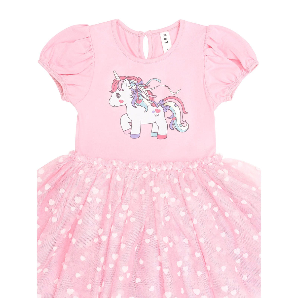 Magical Unicorn Puff Slv Tulle Dress