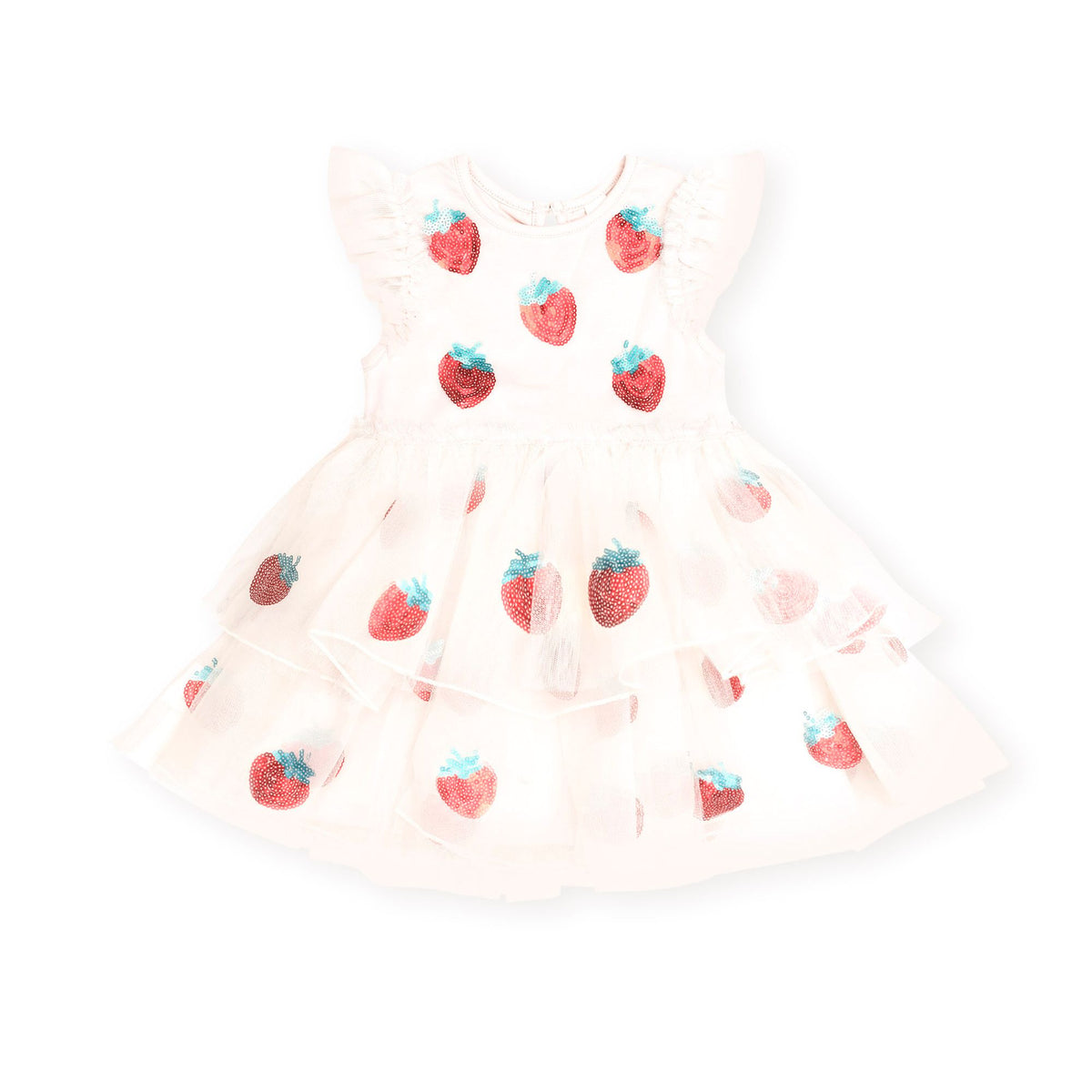 Sequin Strawberry Tulle Dress