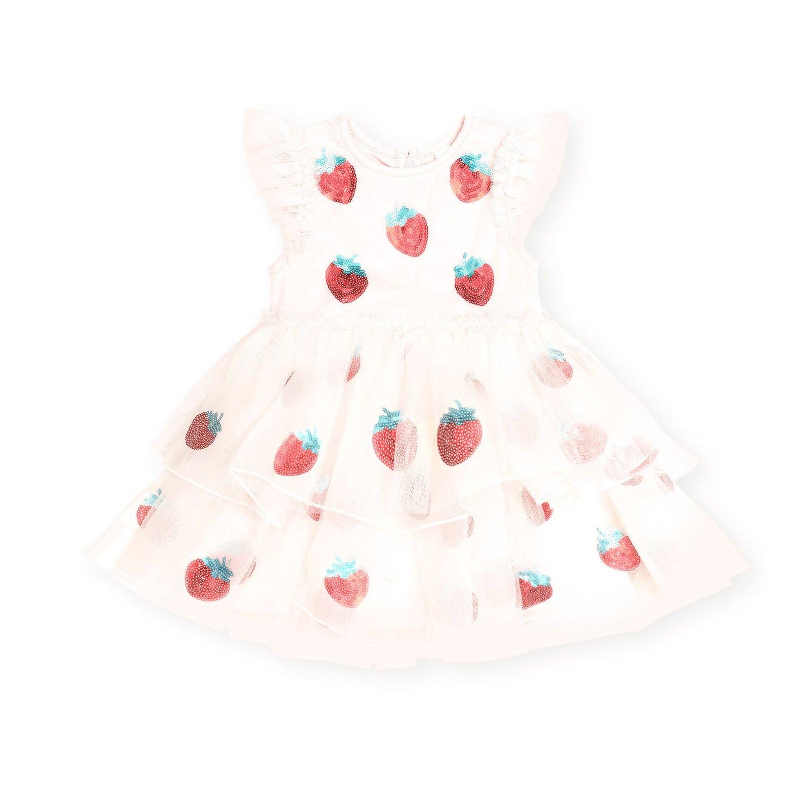 Sequin Strawberry Tulle Dress