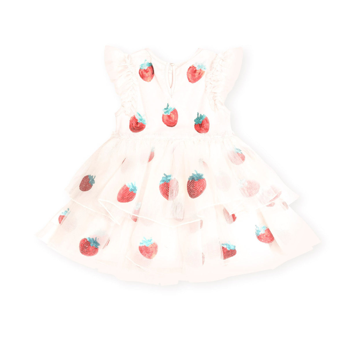 Sequin Strawberry Tulle Dress