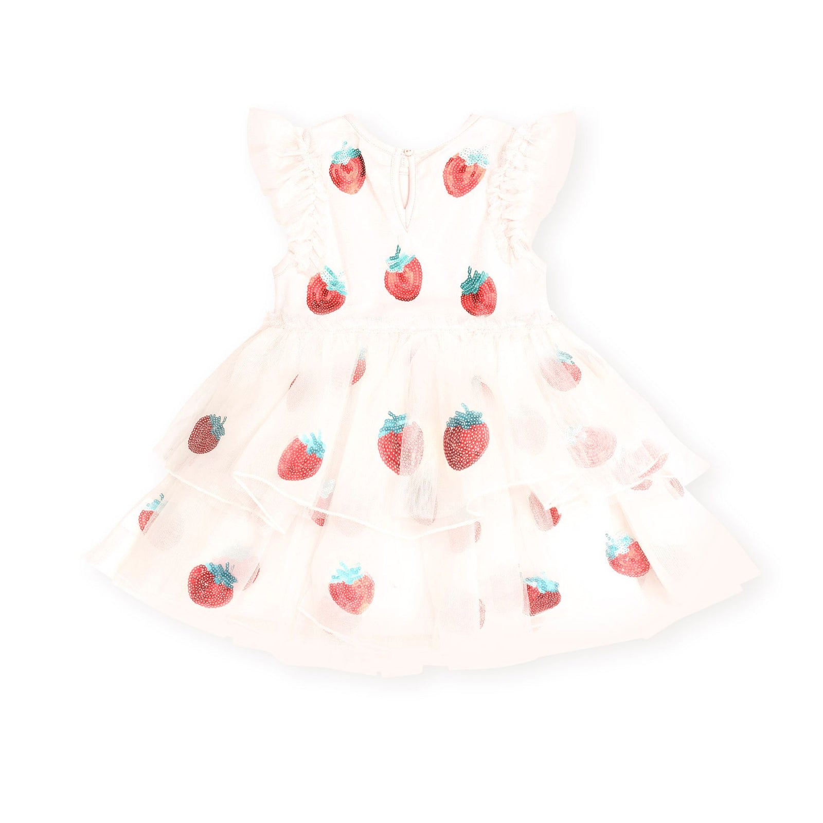 Sequin Strawberry Tulle Dress