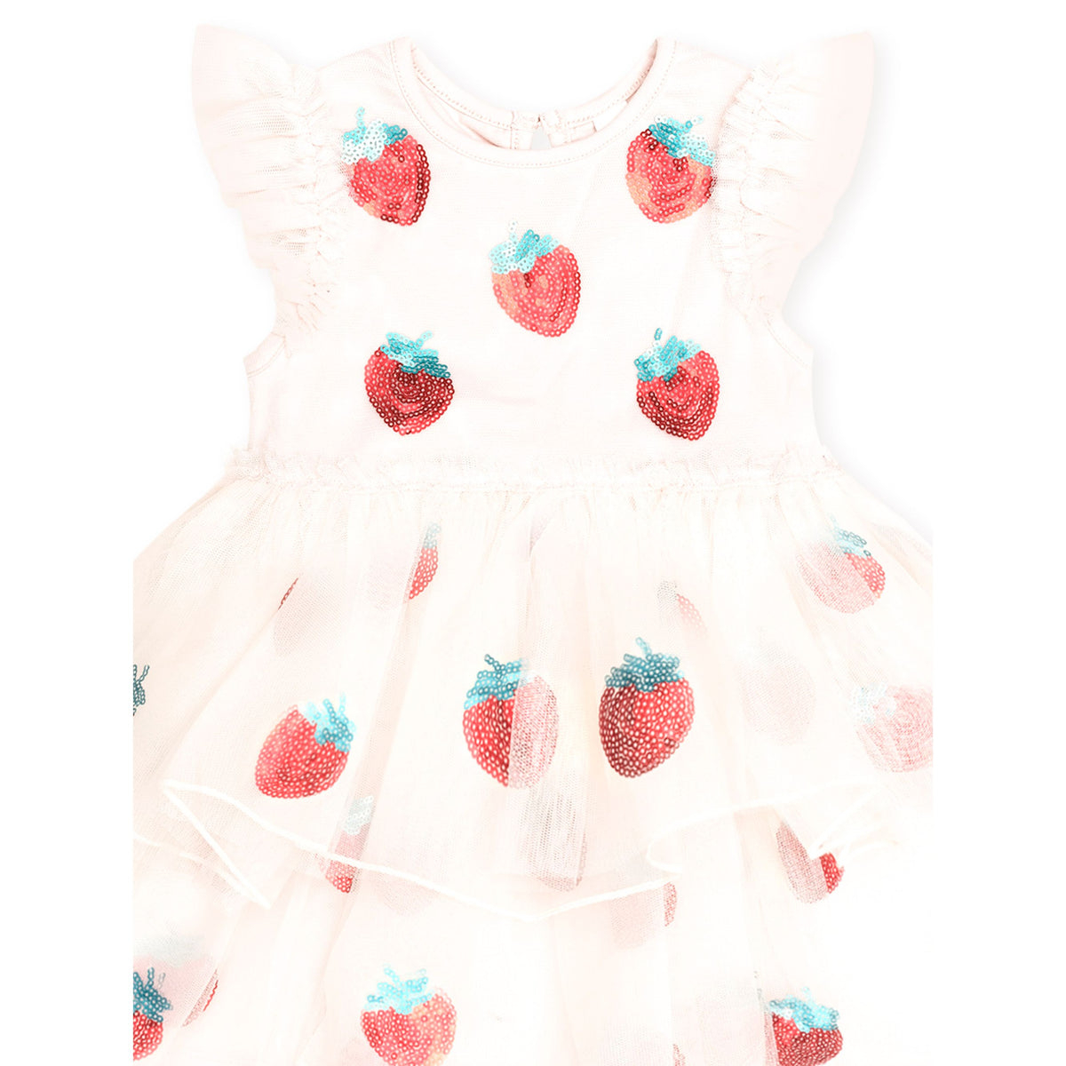 Sequin Strawberry Tulle Dress