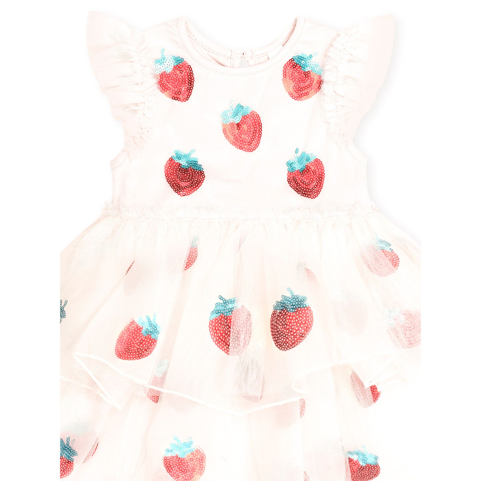 Sequin Strawberry Tulle Dress