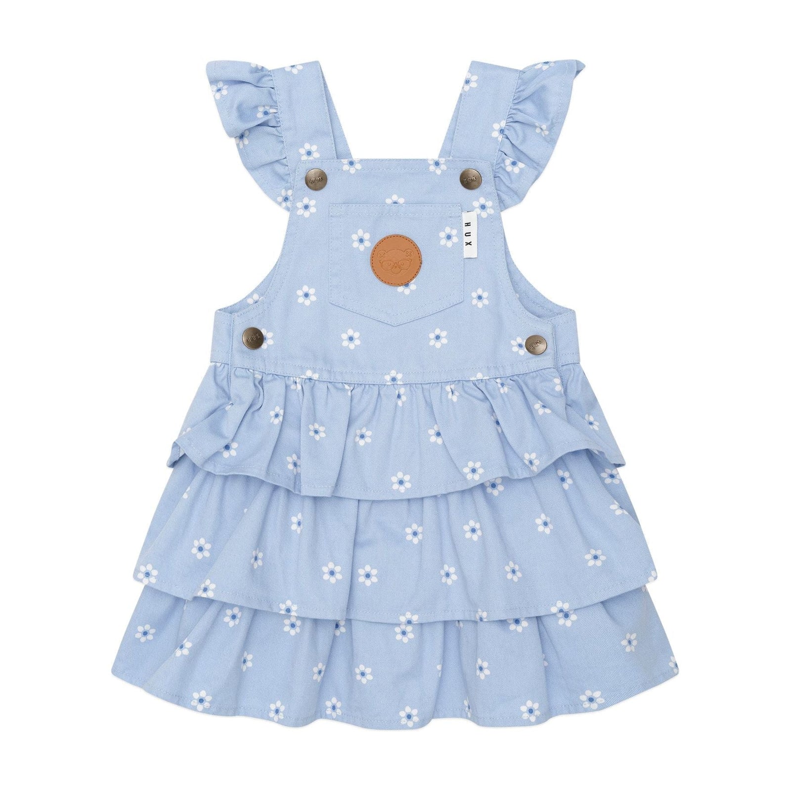 Ditsy Floral Tiered Overall Dress