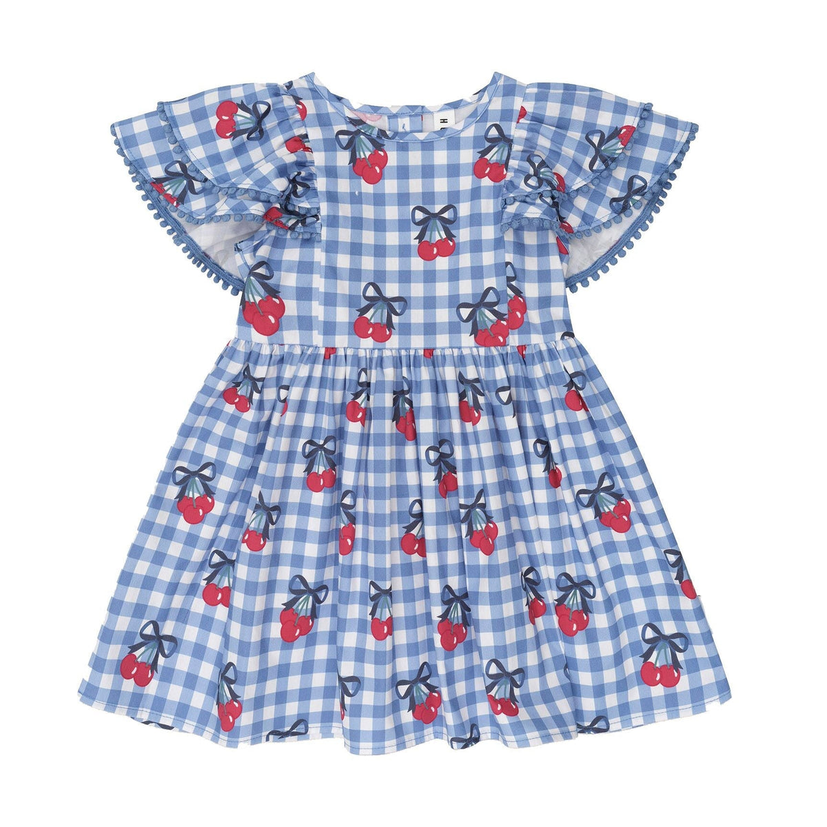 Cherry Gingham Frill Dress