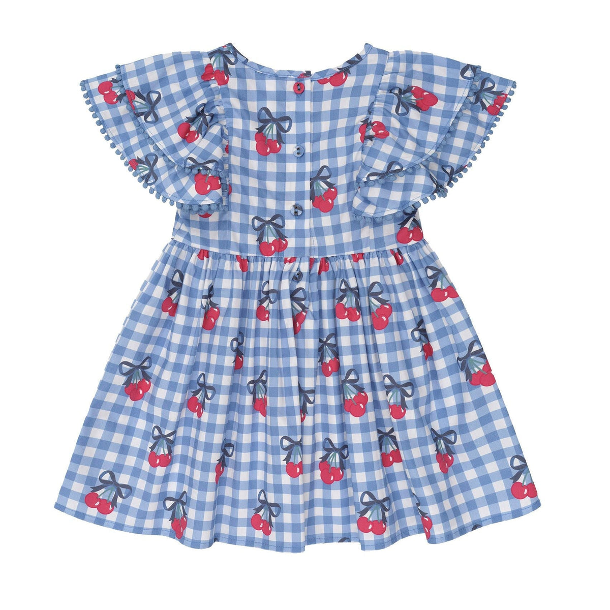 Cherry Gingham Frill Dress