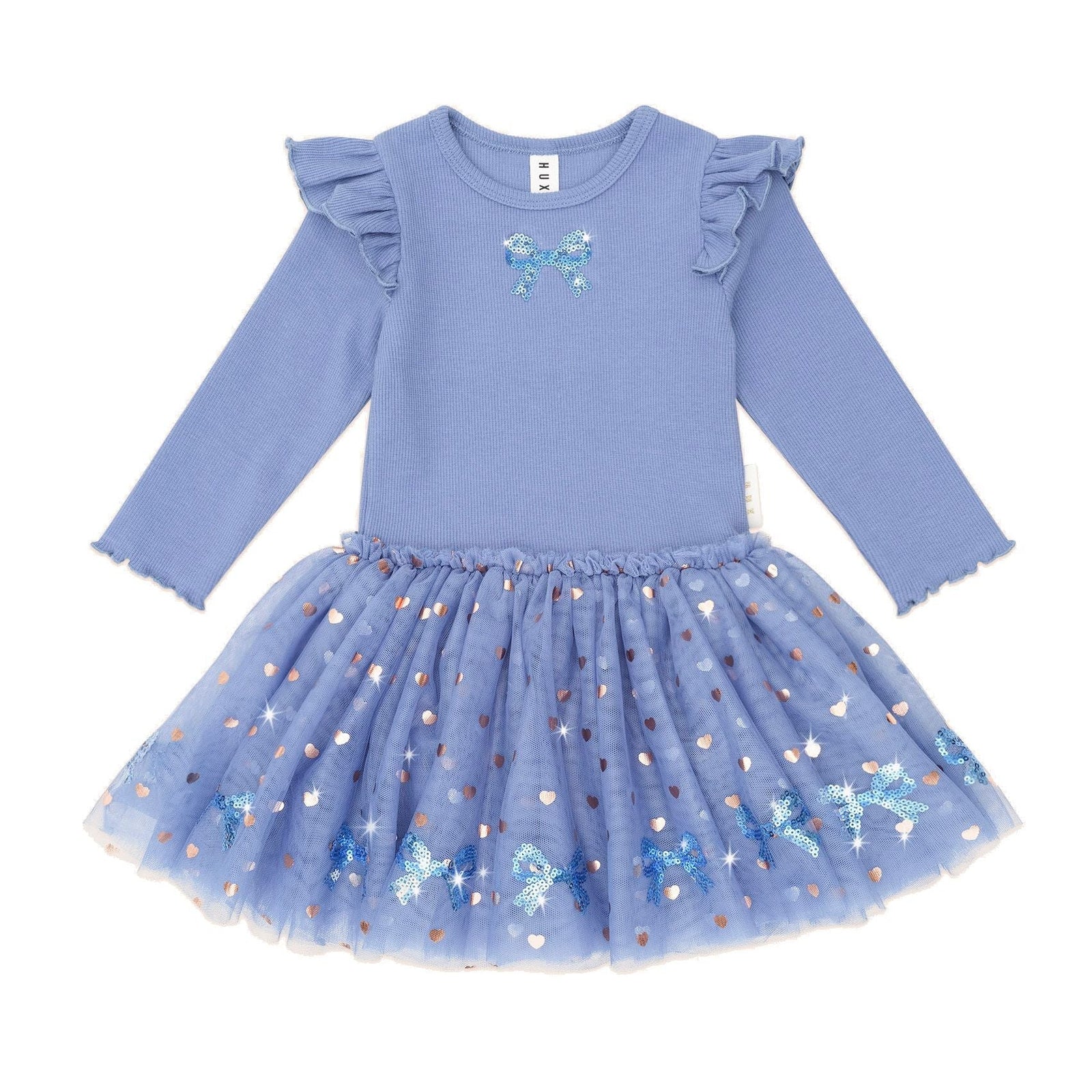 Sequin Bow Tulle Dress