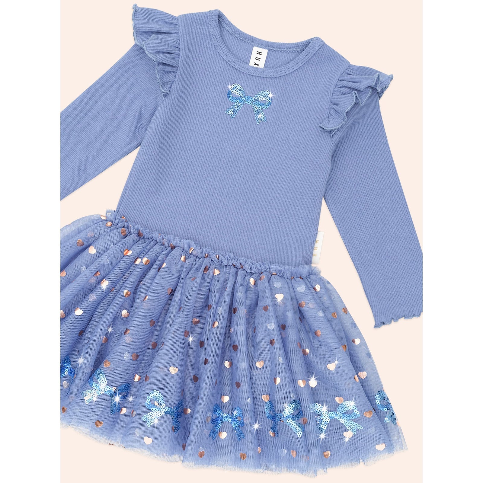 Sequin Bow Tulle Dress