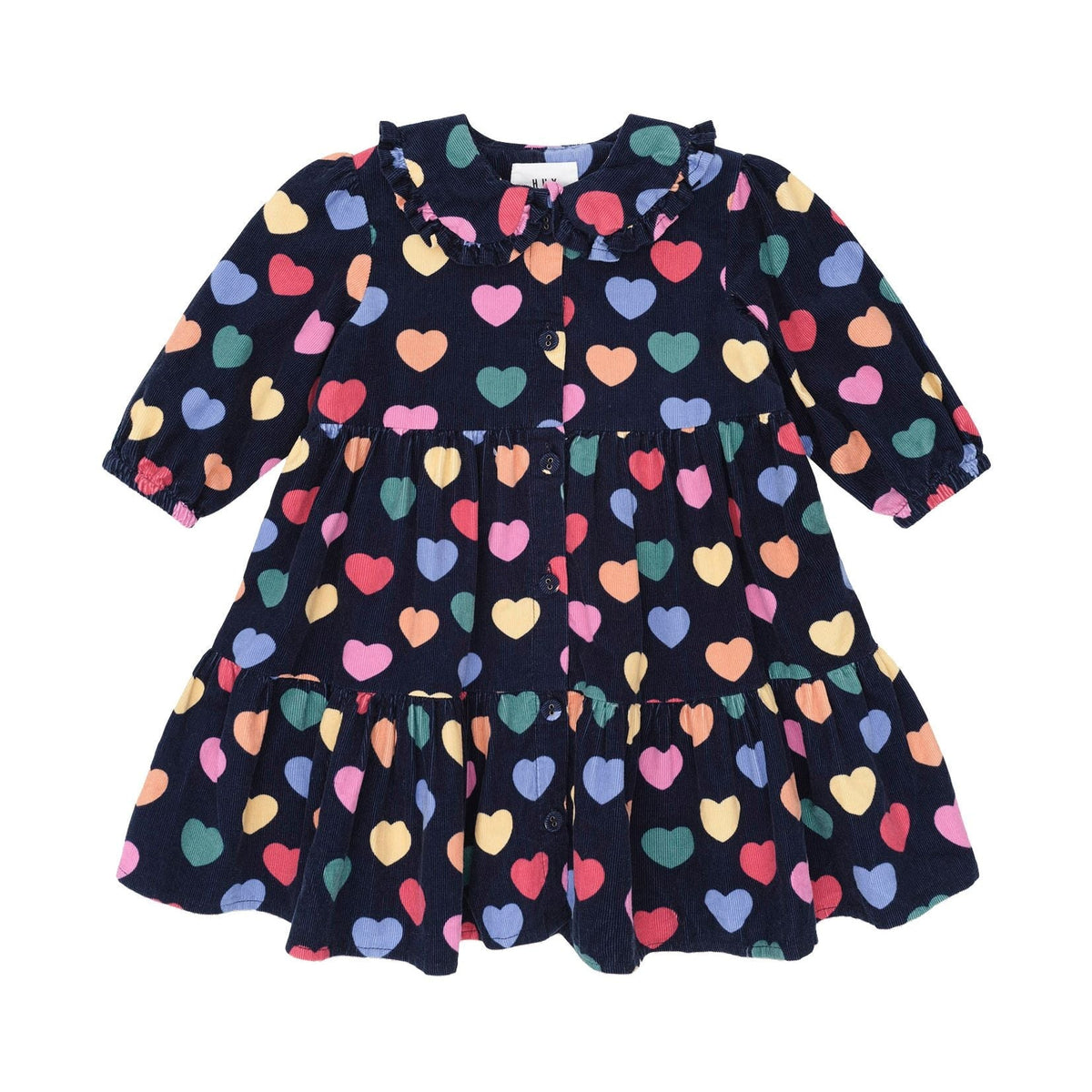Multi Hearts Cord Dress