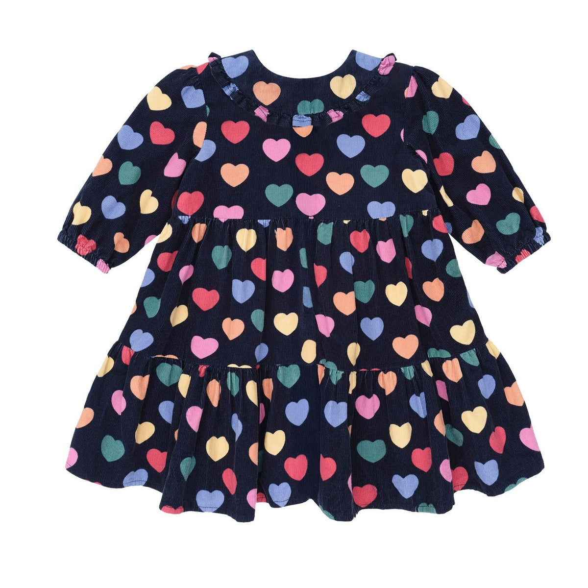 Multi Hearts Cord Dress