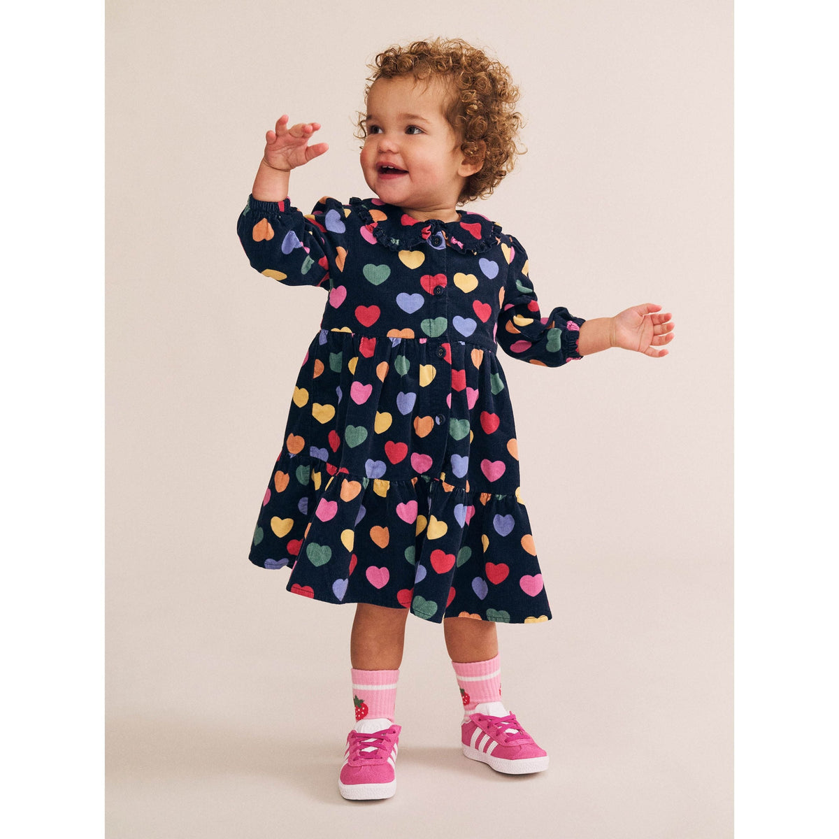 Multi Hearts Cord Dress