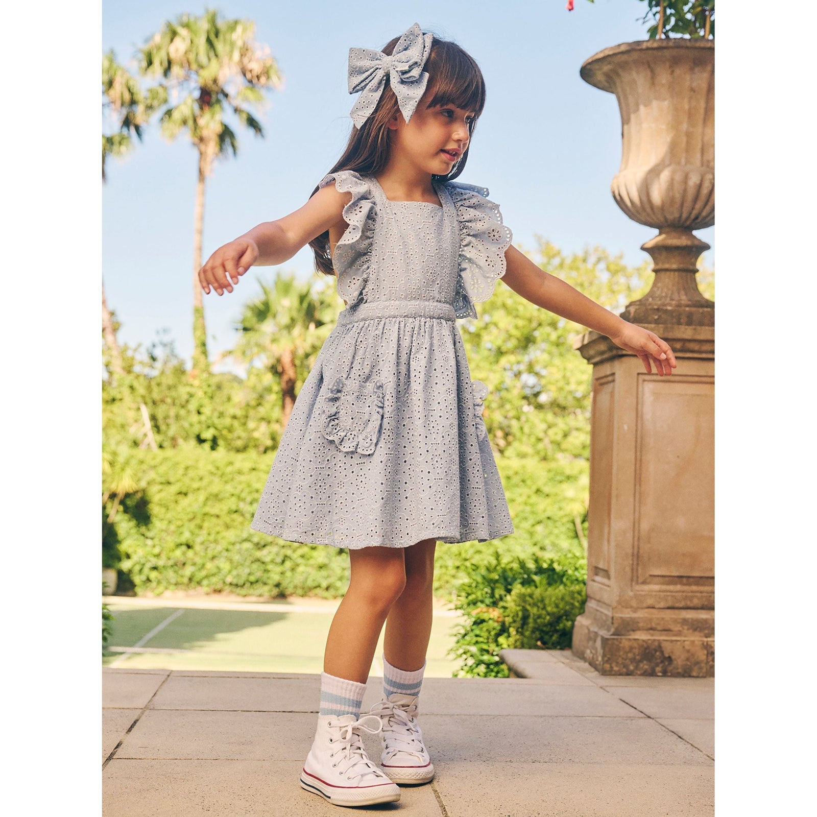 Broderie Ruffle Dress