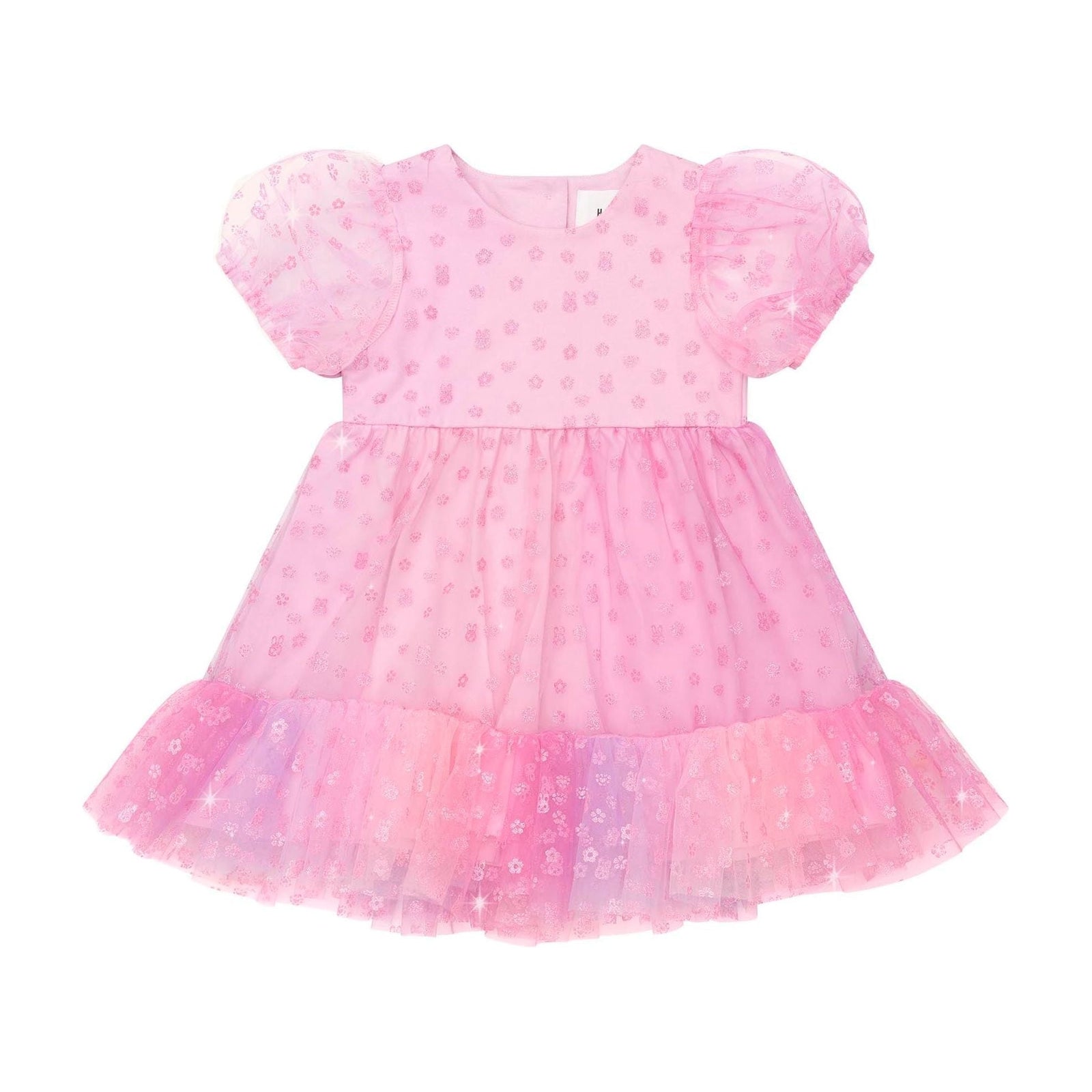 Bunny Gem Puff Sleeve Party Dress