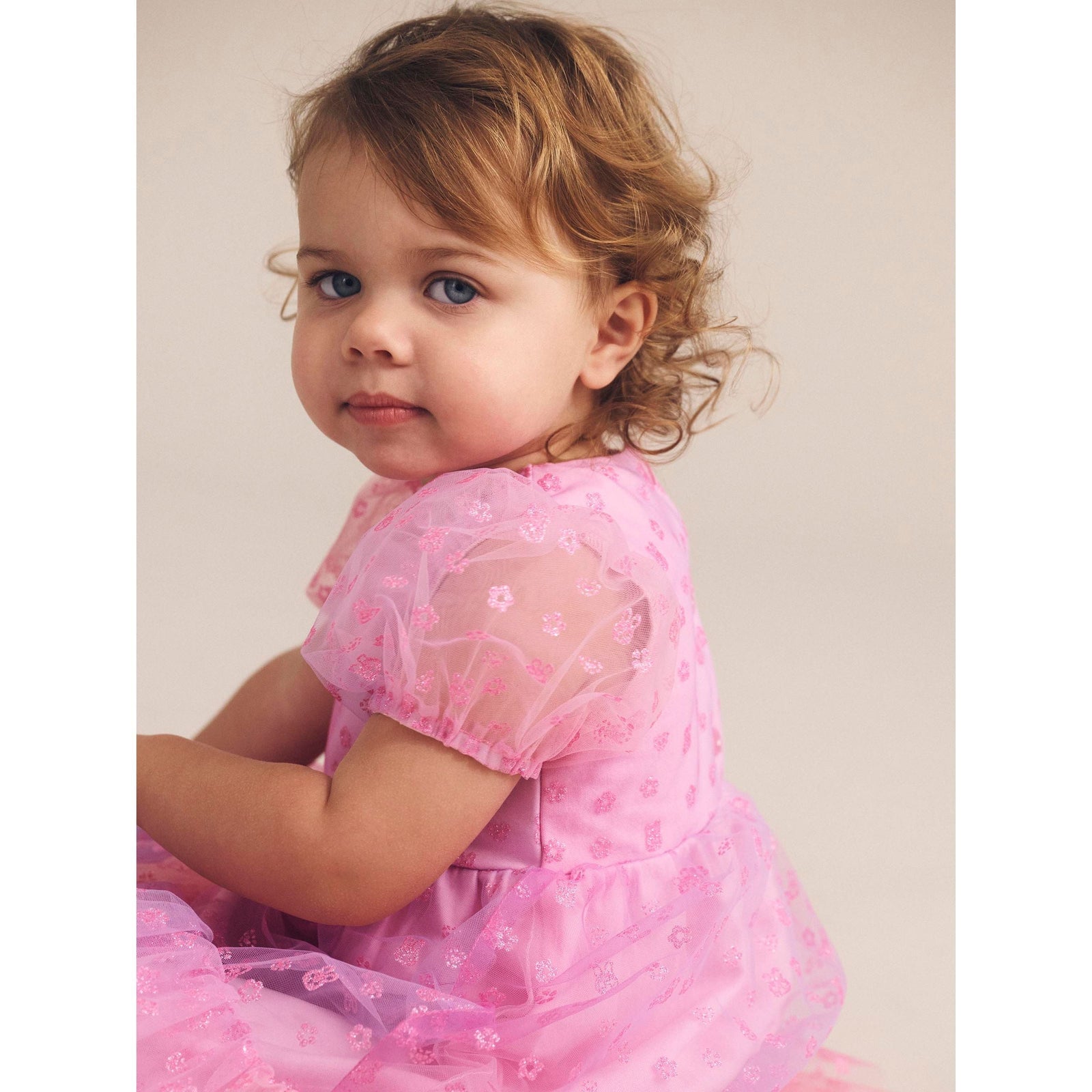 Bunny Gem Puff Sleeve Party Dress