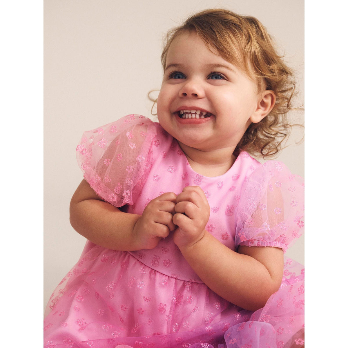 Bunny Gem Puff Sleeve Party Dress