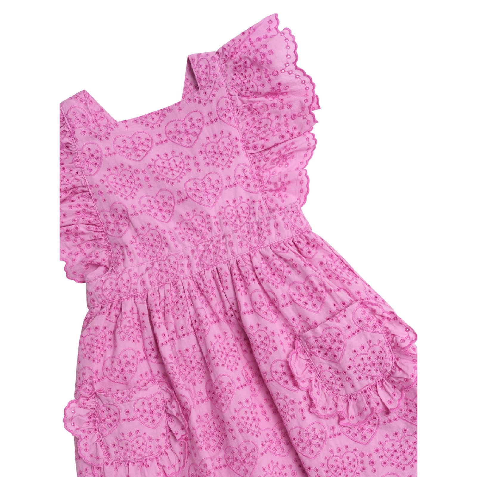 Frilly Broderie Pinafore Dress