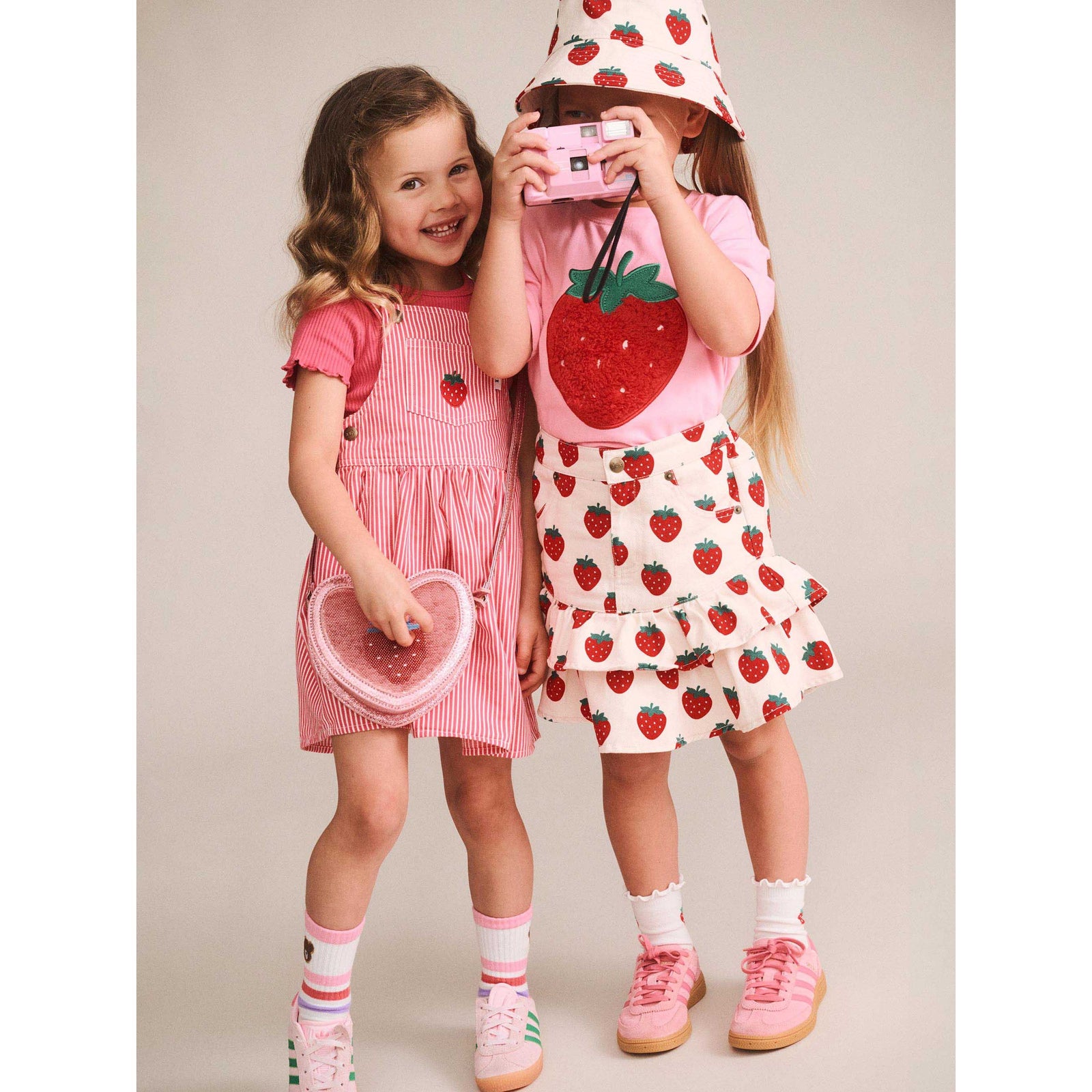 Strawberry Tiered Skirt
