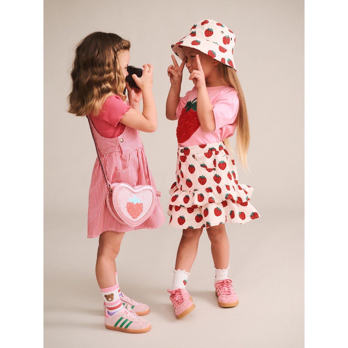 Strawberry Tiered Skirt