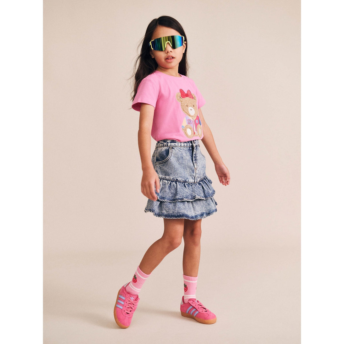 Dreamy Denim Tirered Skirt