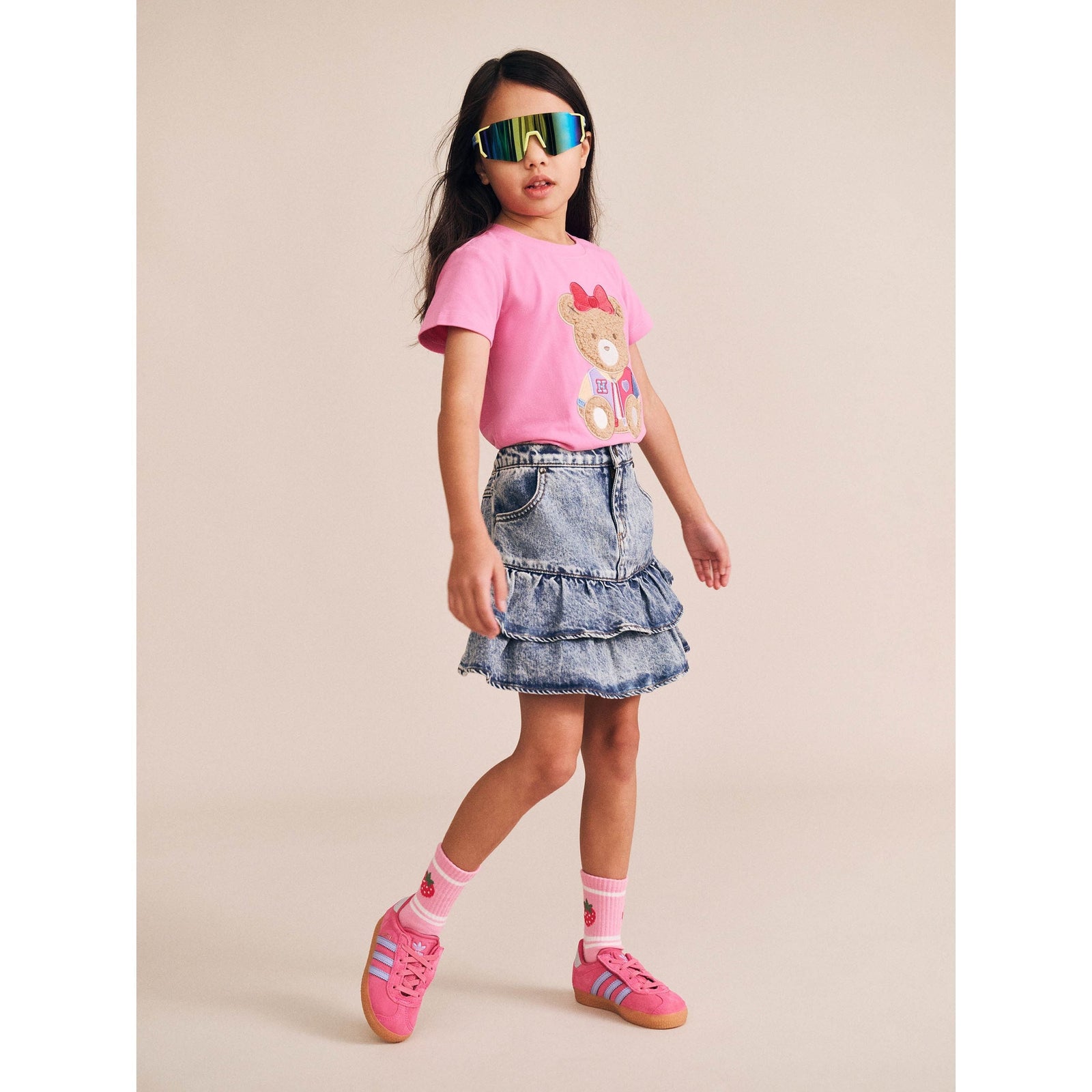 Dreamy Denim Tirered Skirt