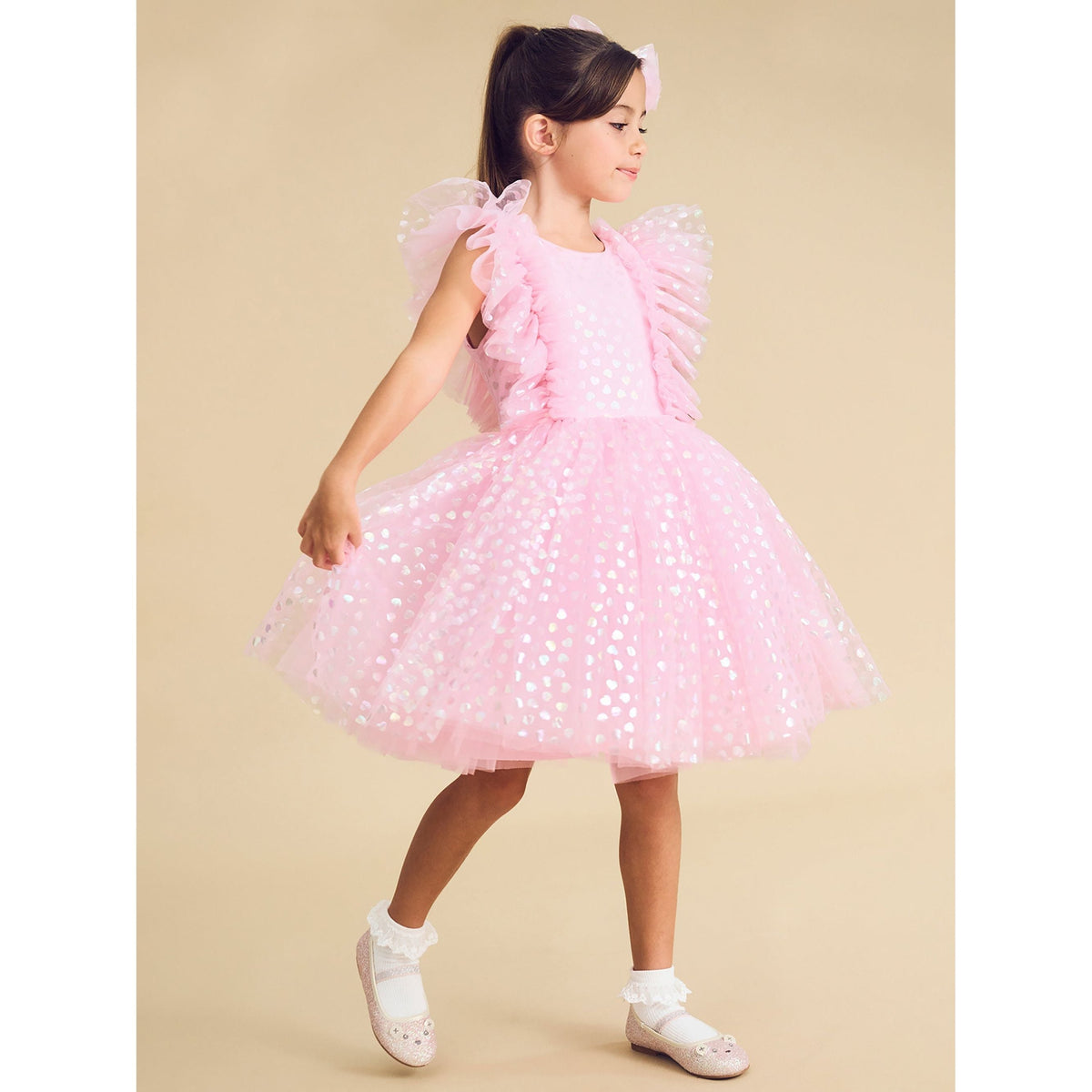 Princess Glitter Hearts Dress