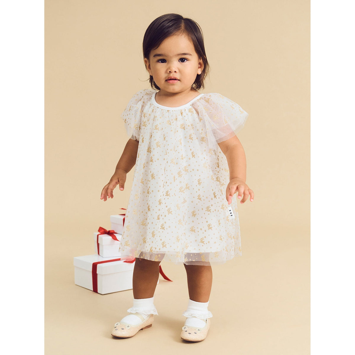 Christmas Reindeer Tulle Dress