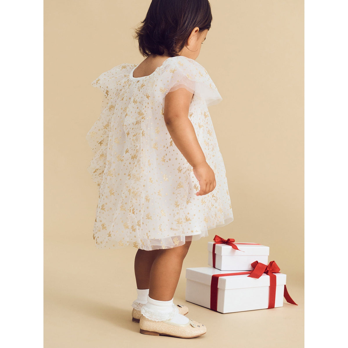 Christmas Reindeer Tulle Dress