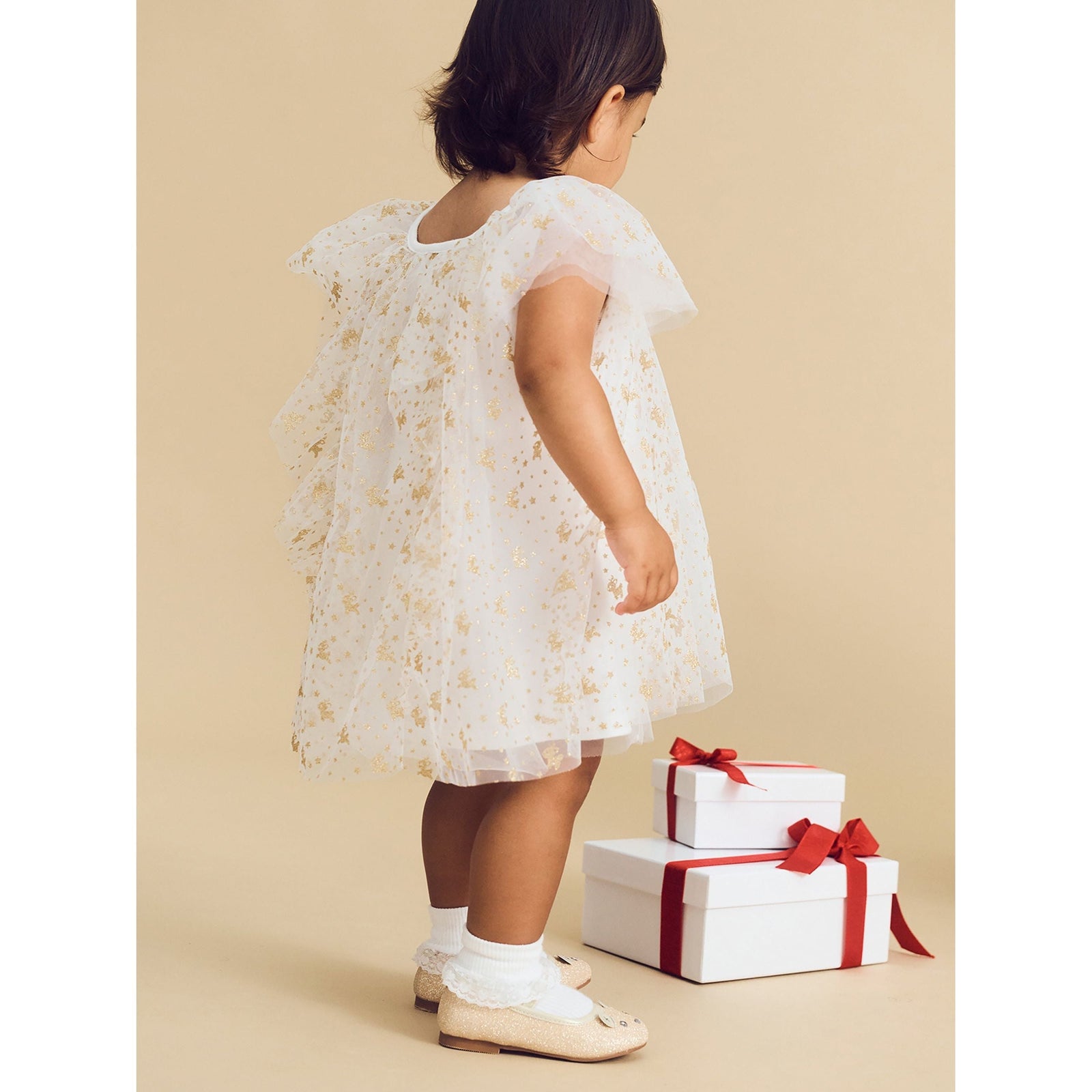 Christmas Reindeer Tulle Dress