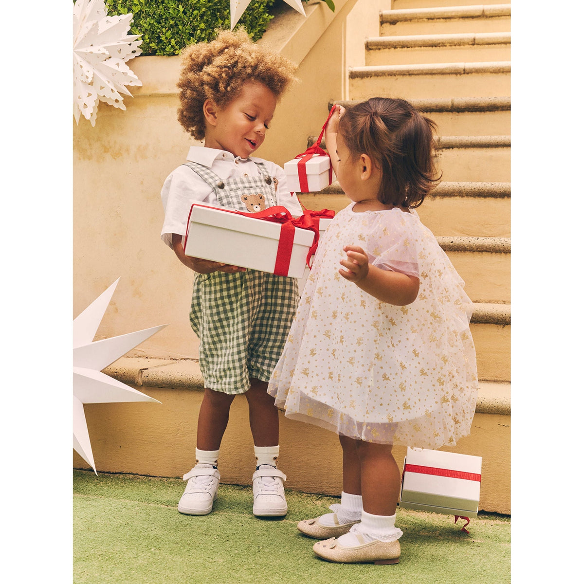 Christmas Reindeer Tulle Dress