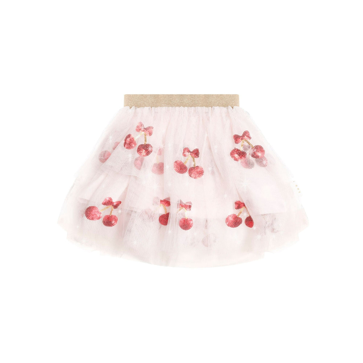 Sequin Cherry Pie Tulle Skirt