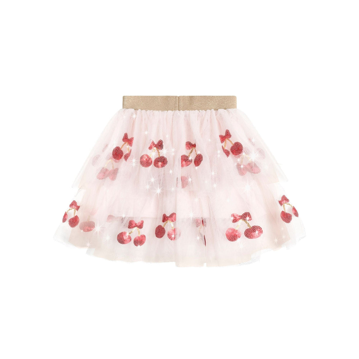Sequin Cherry Pie Tulle Skirt