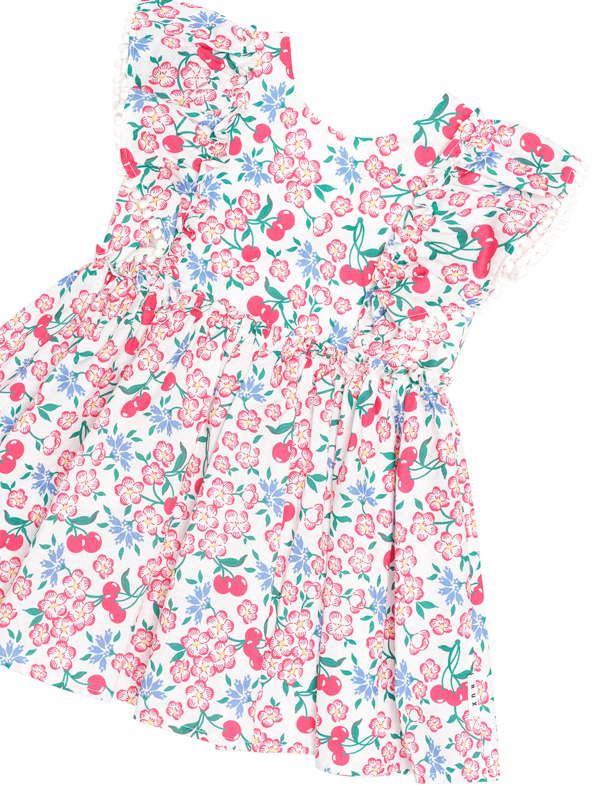 Tropical Floral Bow Back Dress