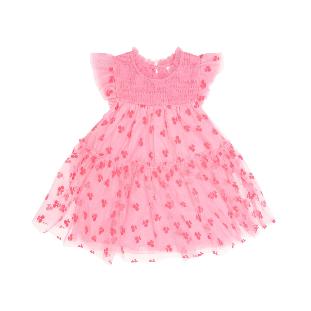 Tropical Glitter Fruit Tulle Dress