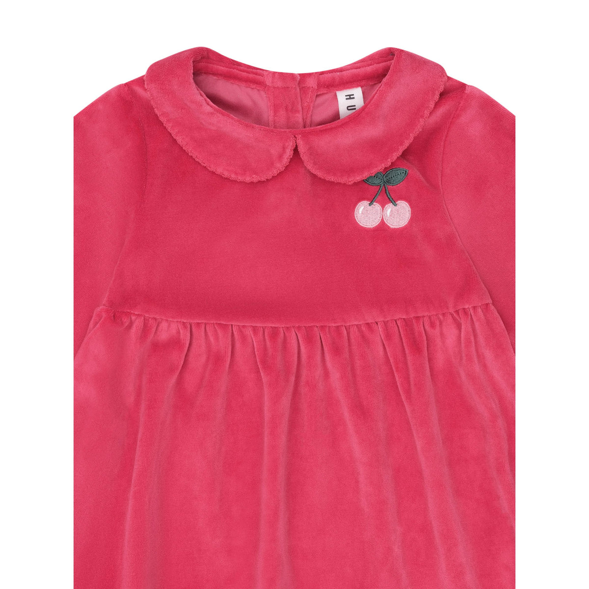 Very Cherry Velour Collar Dress