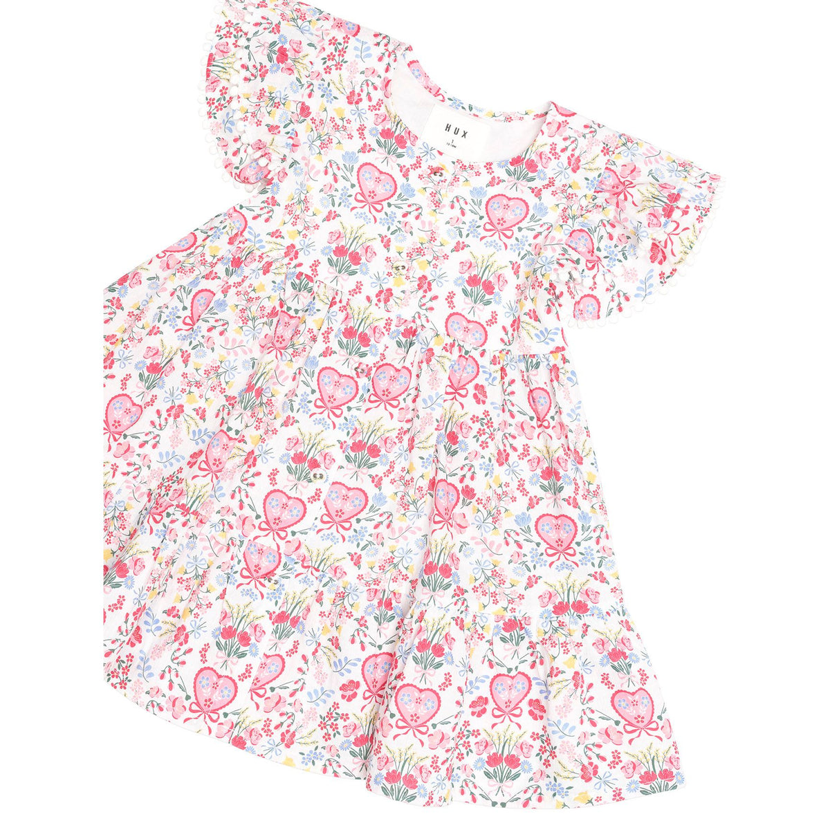 Scallop Floral Tiered Dress