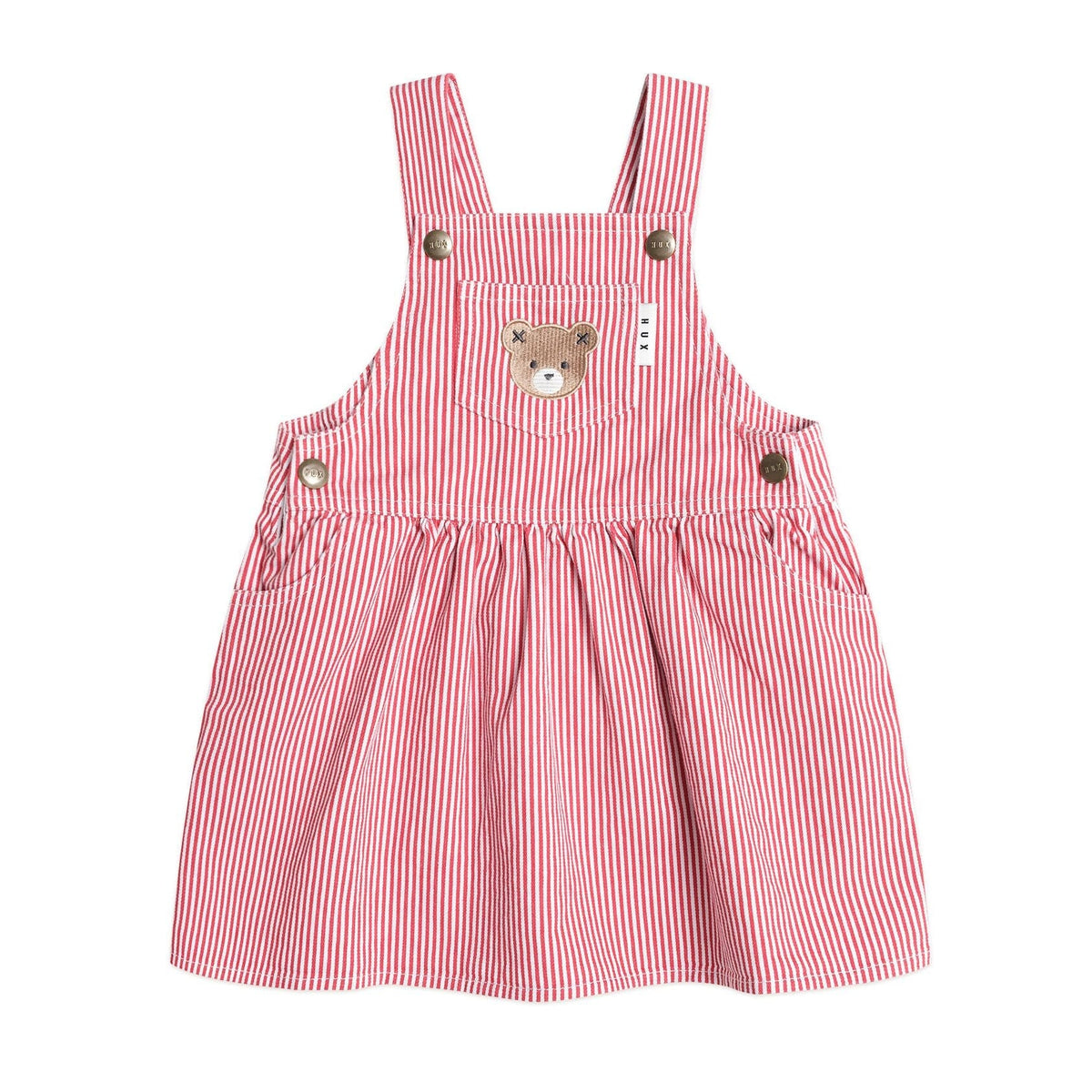 Chill Red Stripe Pinafore Dress