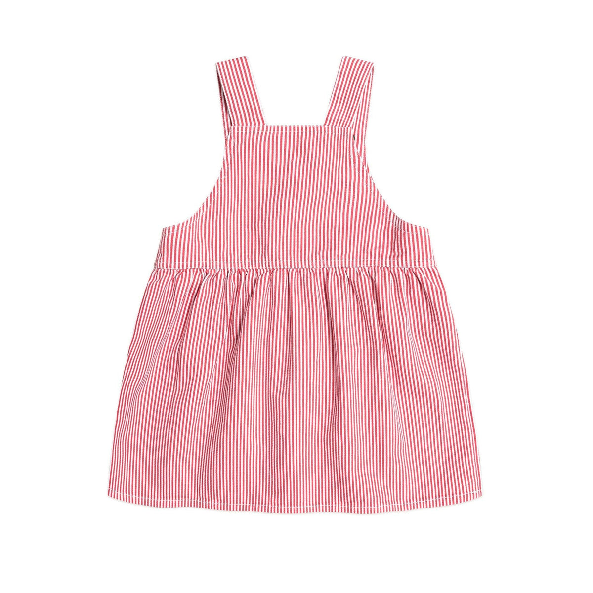 Chill Red Stripe Pinafore Dress